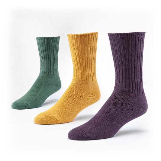 Crew Socks, E/G/T Adult 9-11, Organic