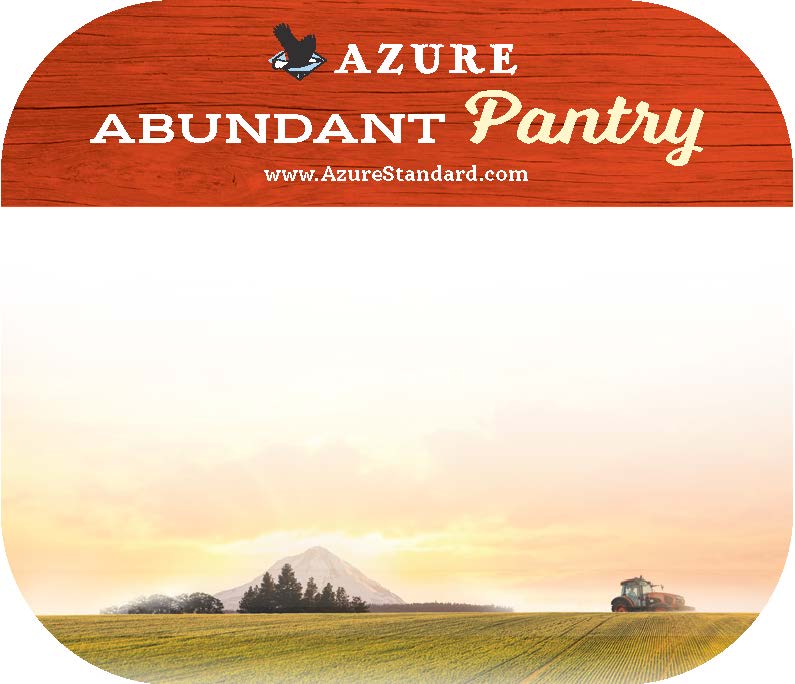 Azure Abundant Pantry Label, Small - Red (2.25x2.65)