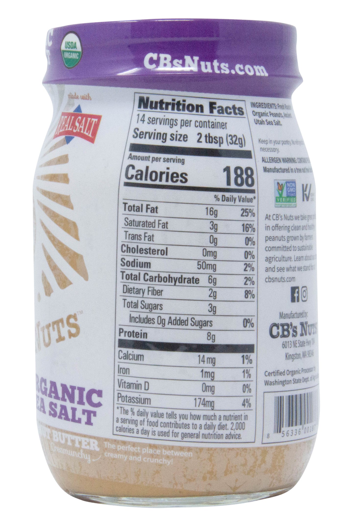 Peanut Butter, RealSalt, Organic