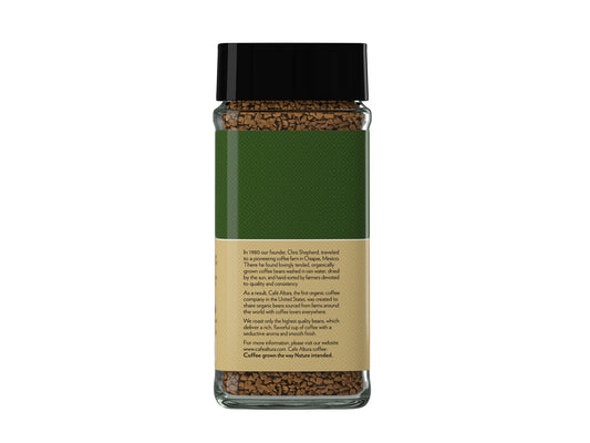Instant Coffee, Freeze Dried, Medium Roast, Fair Trade, Organic