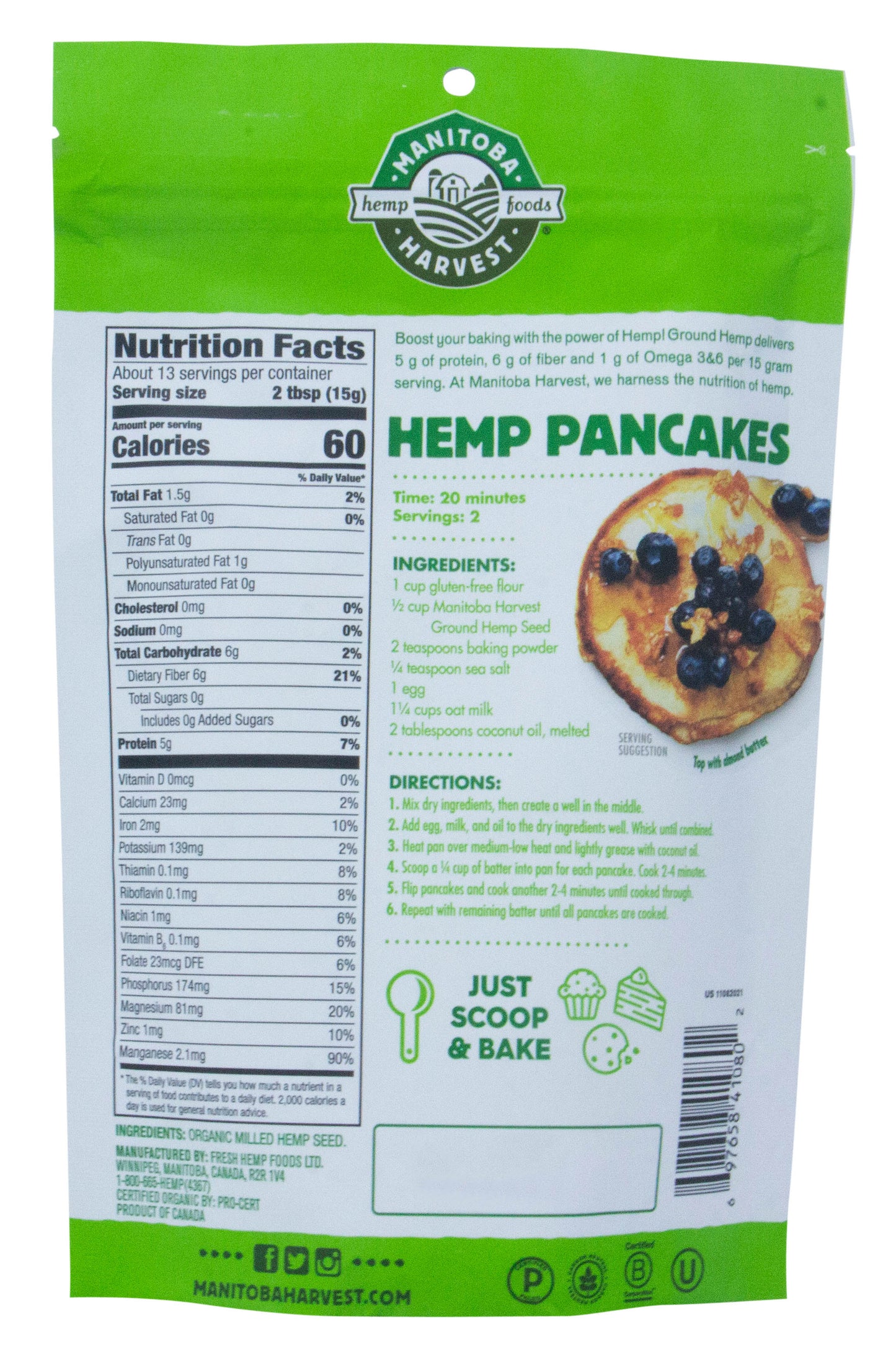 Ground Hemp Seed, Organic