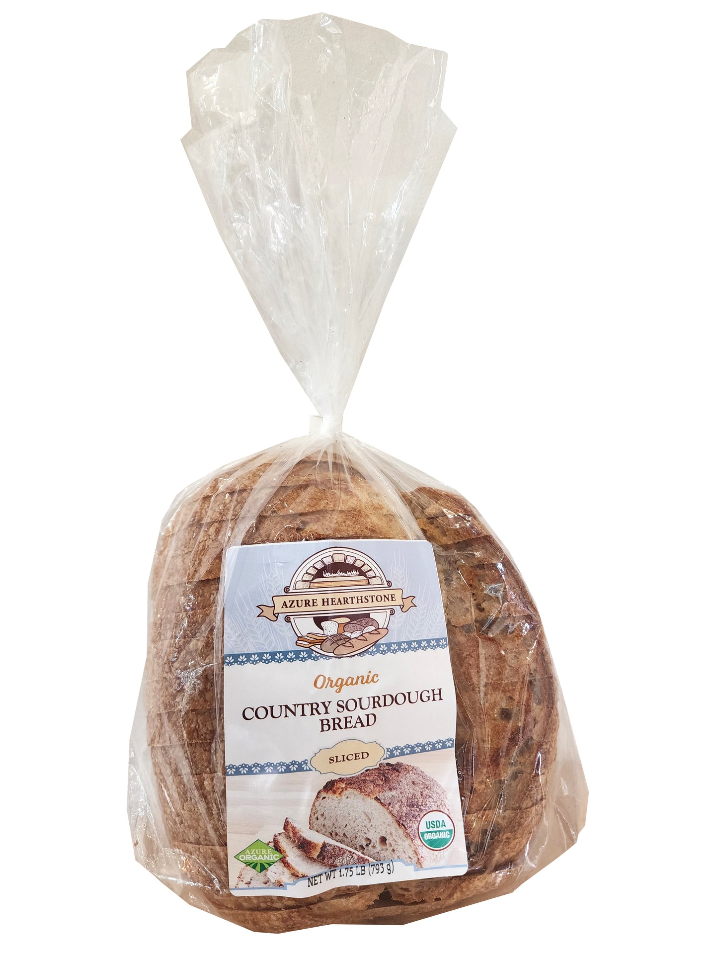 Country Sourdough Bread, Sliced, Frozen, Organic
