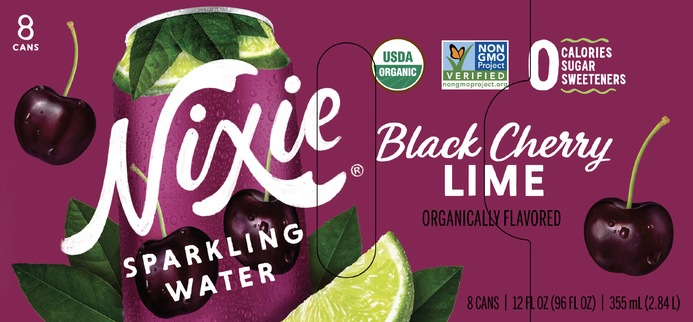Sparkling Water, Black Cherry Lime, Organic