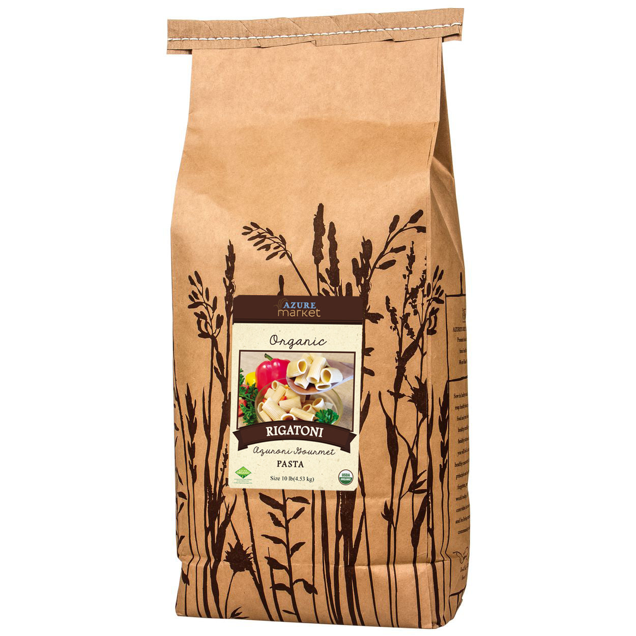 Rigatoni Azuroni Gourmet Pasta, Organic
