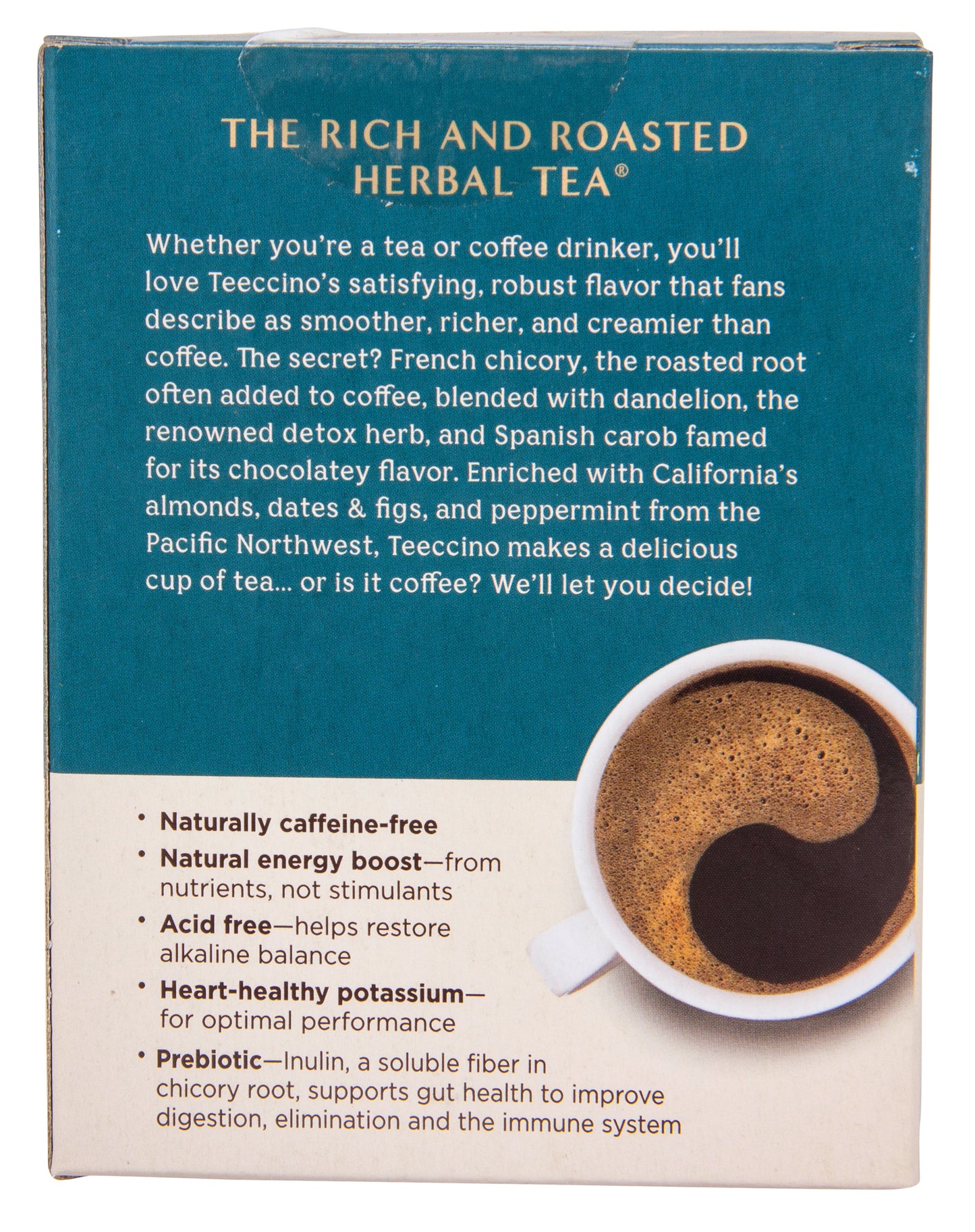 Dandelion Mocha Mint, Roasted, Herbal Tea Bag