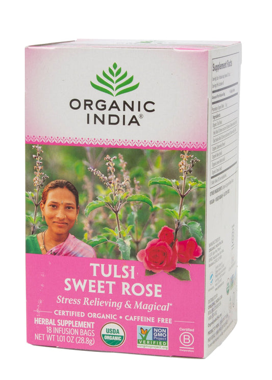 Tulsi Tea, Sweet Rose, Organic