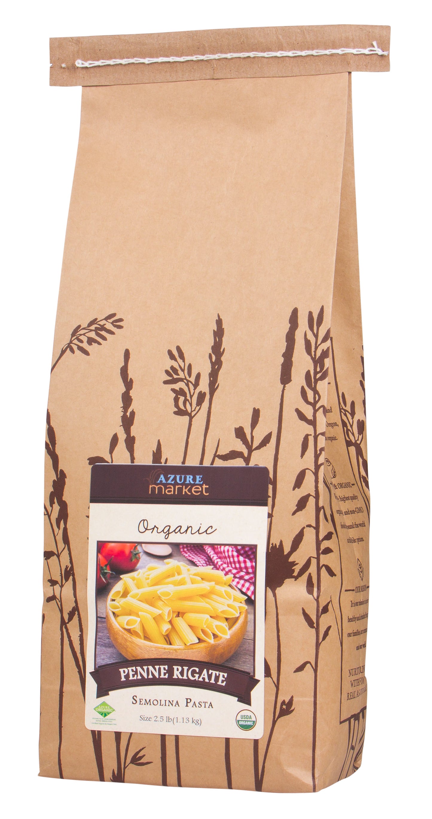 Penne Rigate, Semolina, Organic