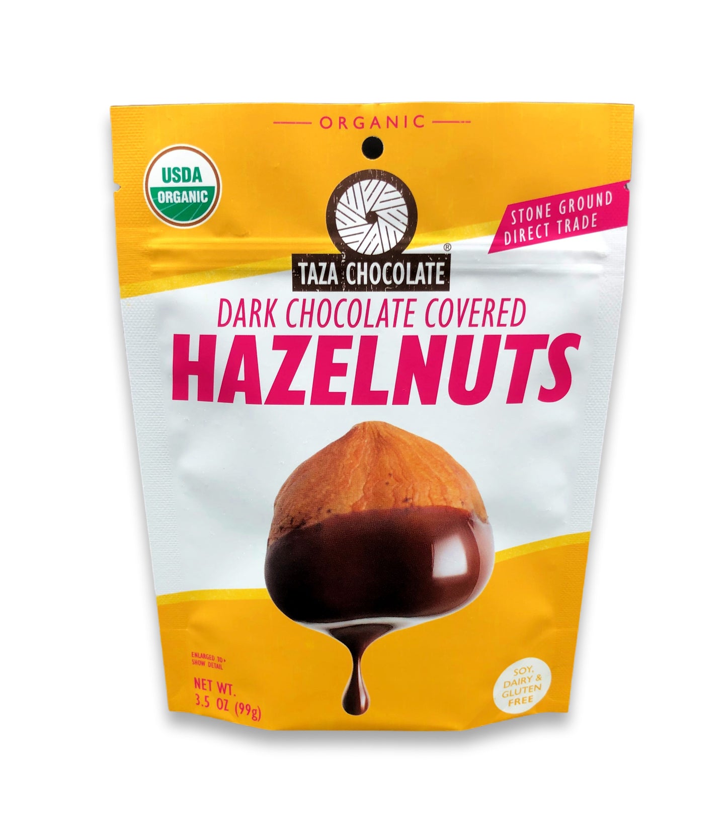 Dark Chocolate Covered Hazelnuts, Organic