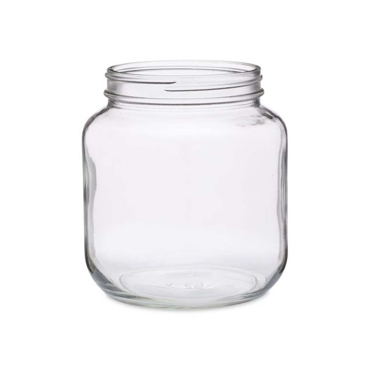Glass Wide Mouth 1/2 Gallon Jar, No Lid