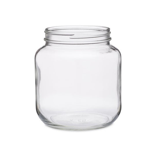 Glass Wide Mouth 1/2 Gallon Jar, No Lid