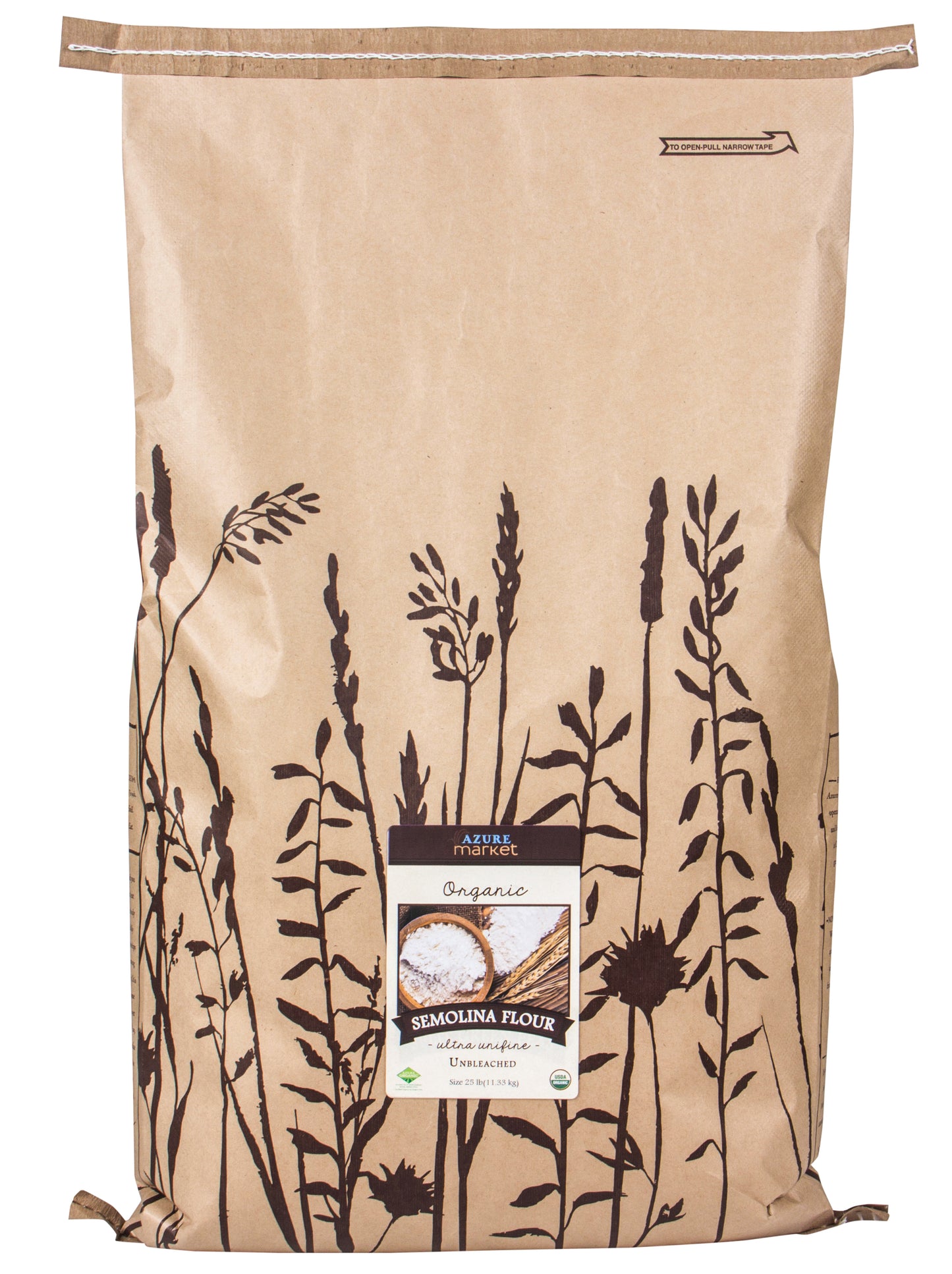 Semolina (Durum Wheat) Flour, Ultra-Unifine, Organic