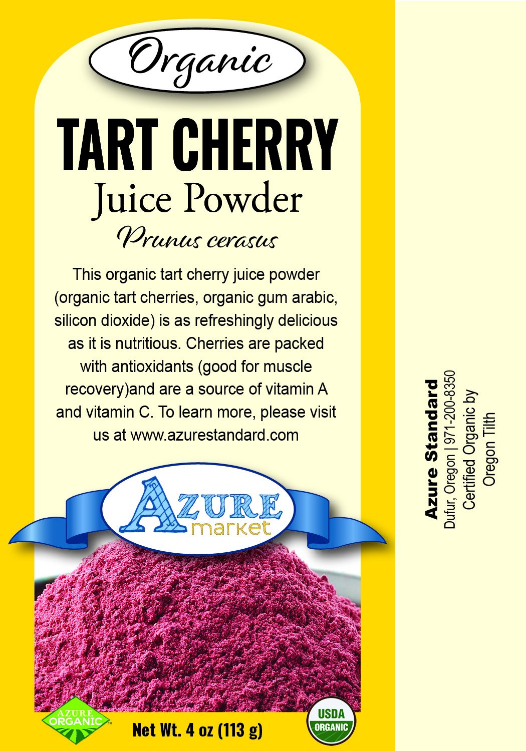 Tart Cherry Juice Powder, Organic