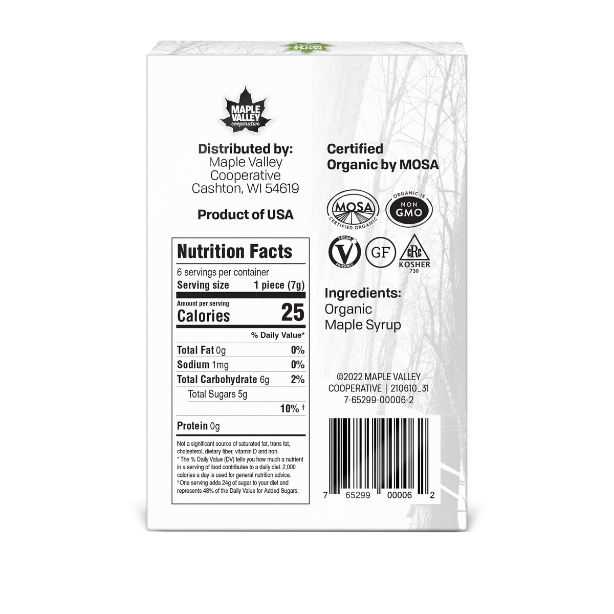 Maple Candy, Organic