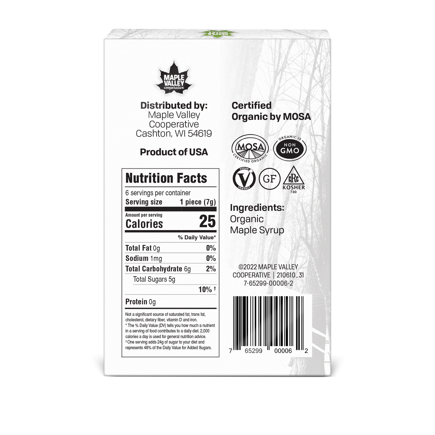 Maple Candy, Organic