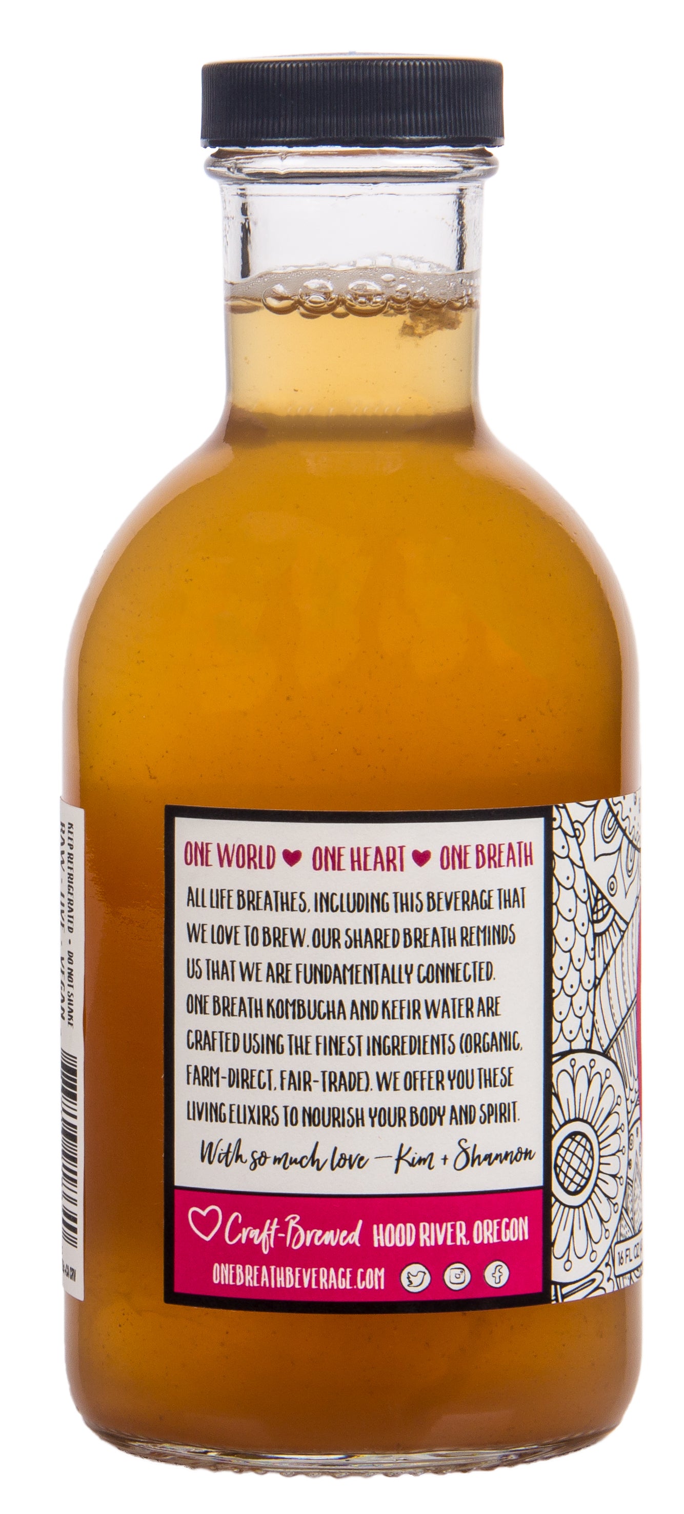 Kombucha & Kefir Water, Peach & Rose, beLove, Raw