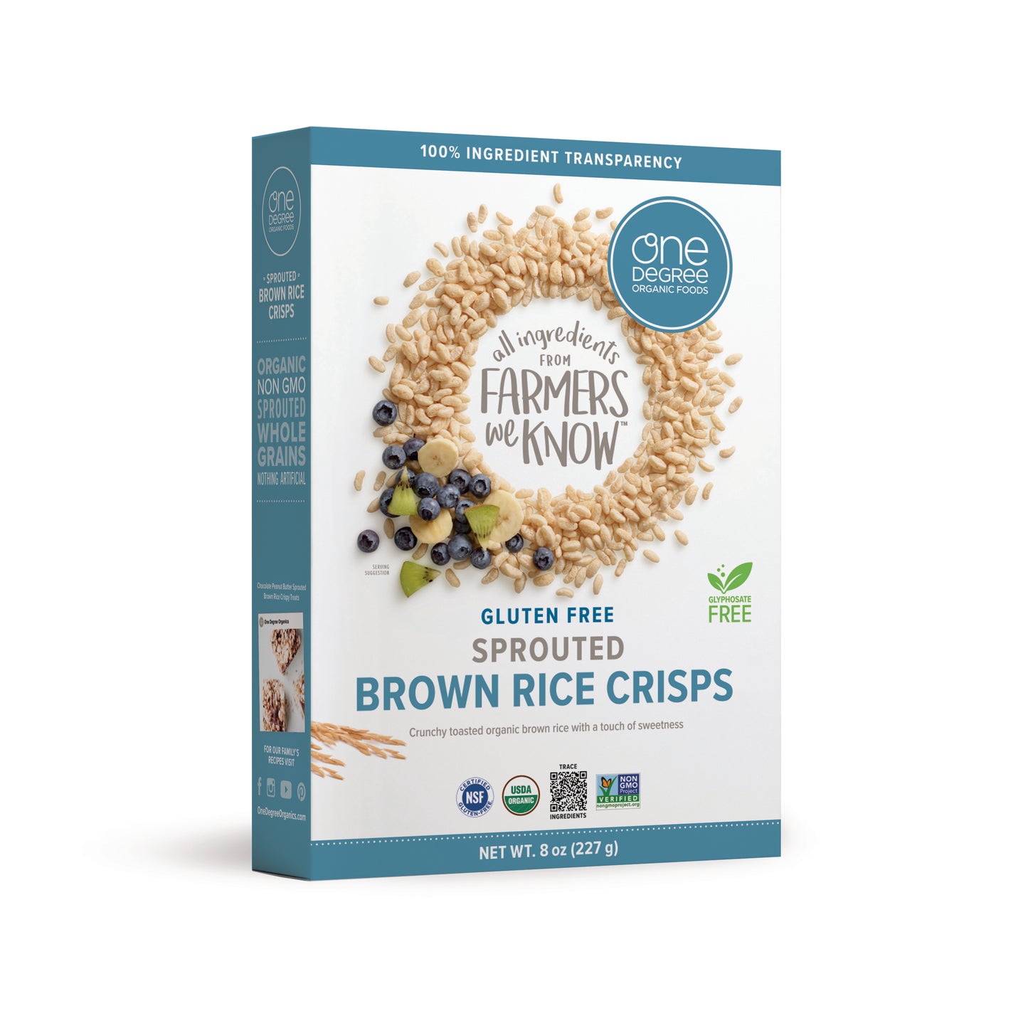 Veganic Sprouted Brown Rice Crisps Cereal, Organic