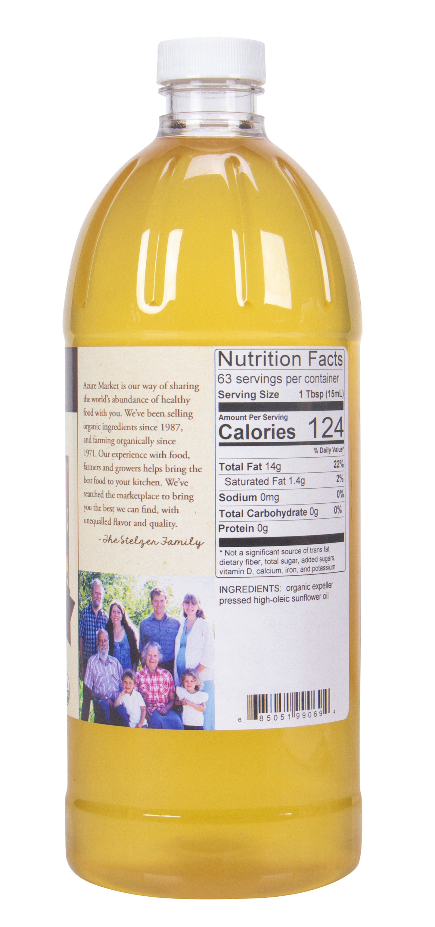 Sunflower Oil, Expeller Pressed, Organic