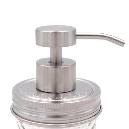 Soap Pump Kit, Regular Mouth, Satin Stainless Steel