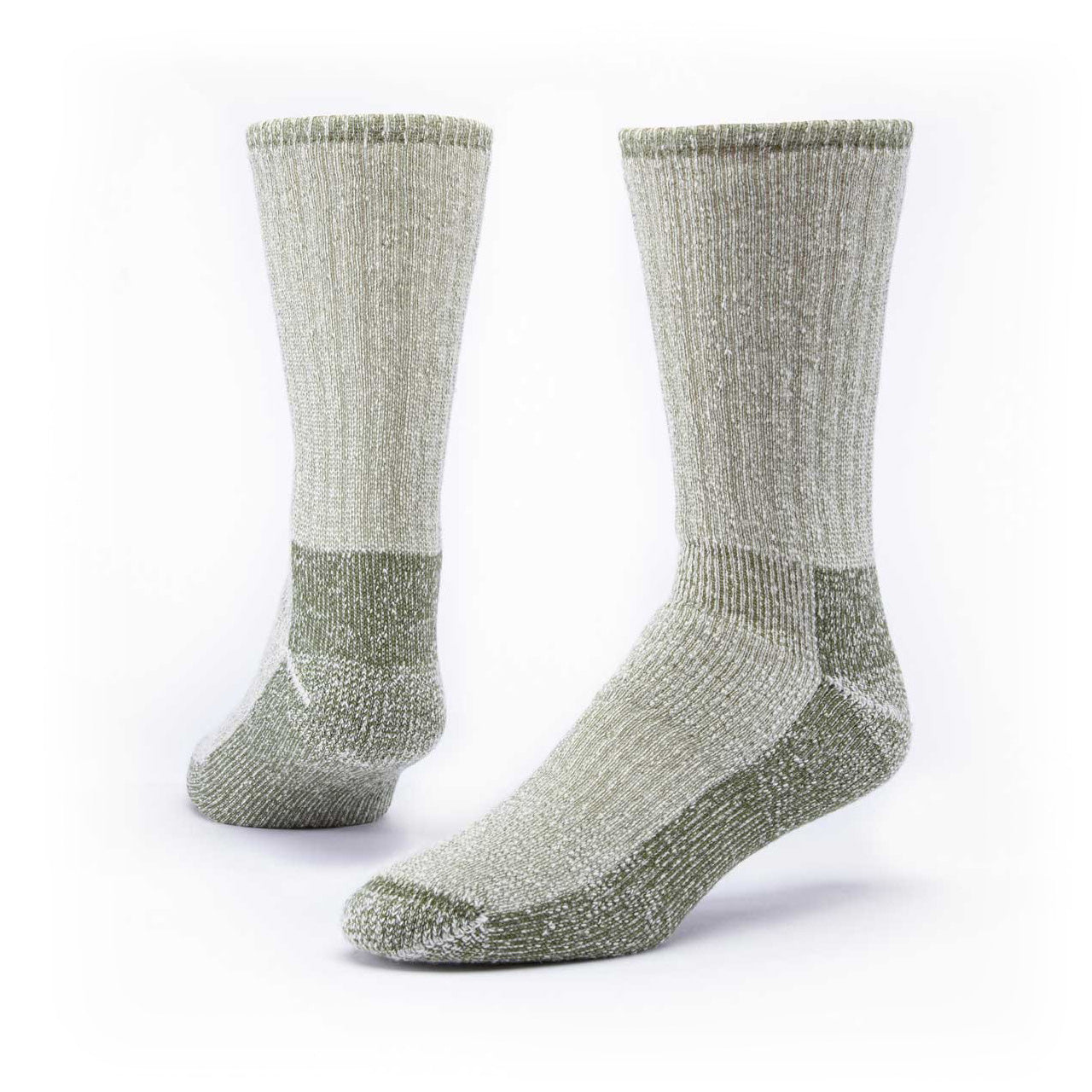 Wool Socks, Mountain Hiker, Olive, 10-13, Organic