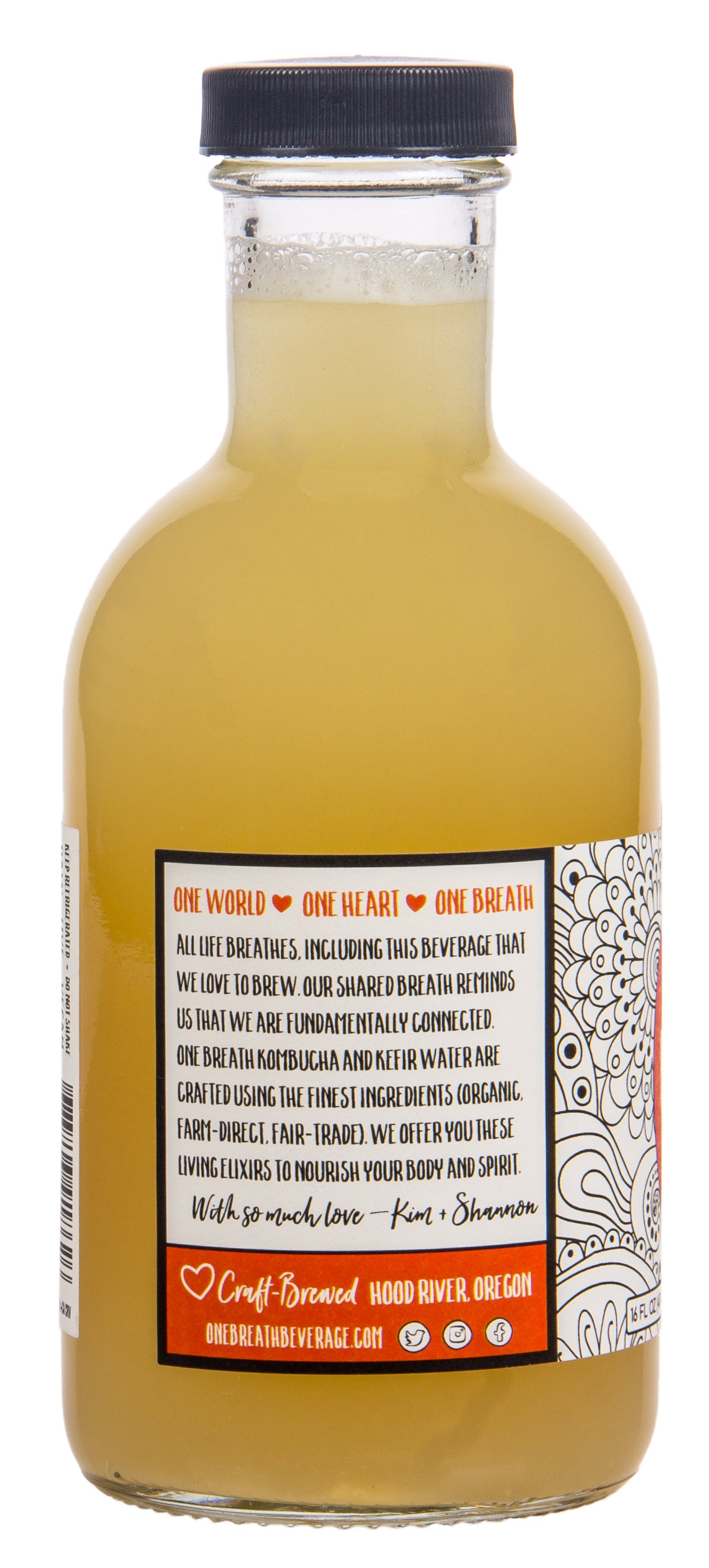 Kombucha & Kefir Water, Ginger & Turmeric, beHere, Raw