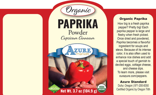 Paprika Powder, Organic