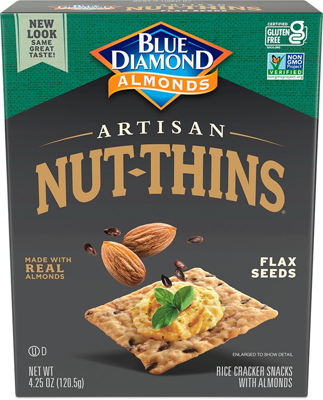 Artisan Nut Thins Cracker, Flax Seed