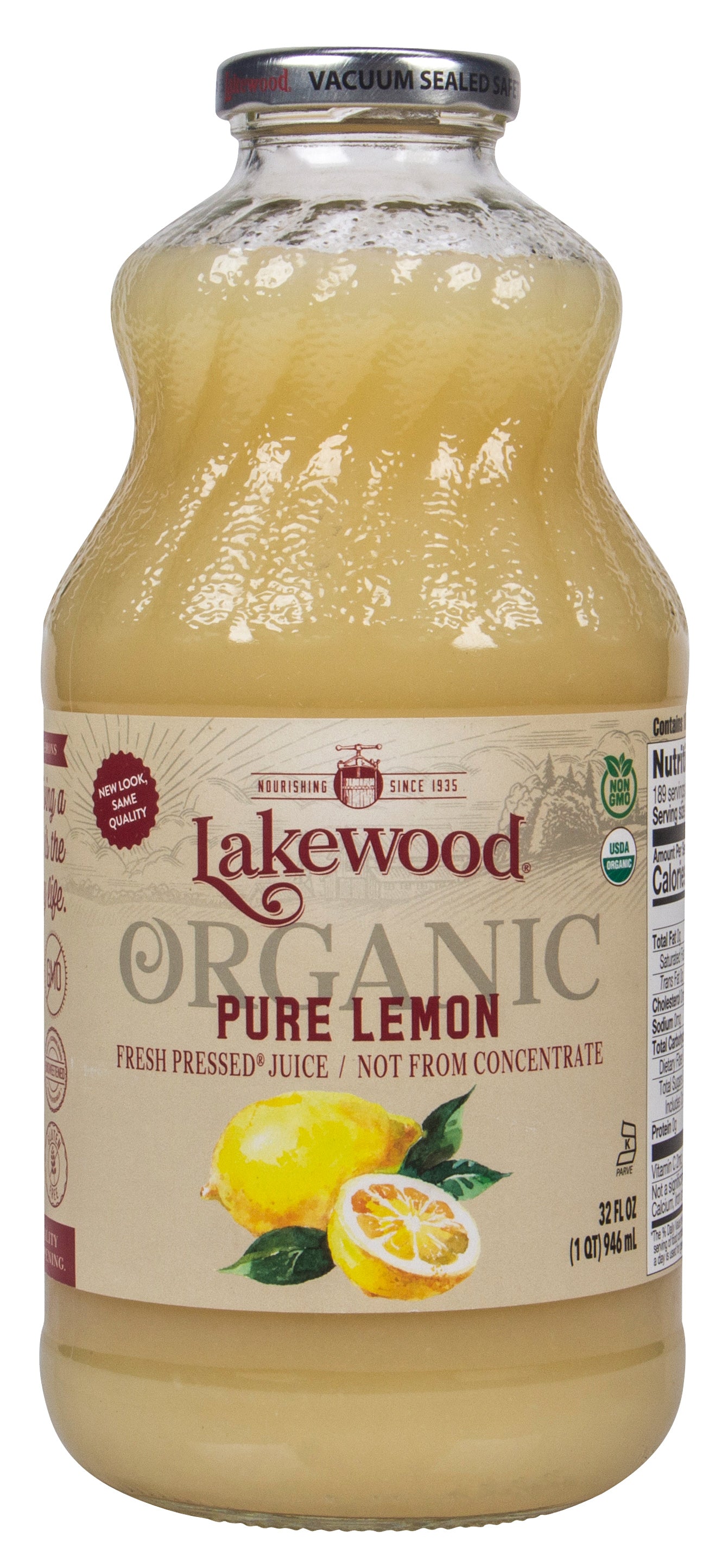 Lemon Juice, Pure, Organic