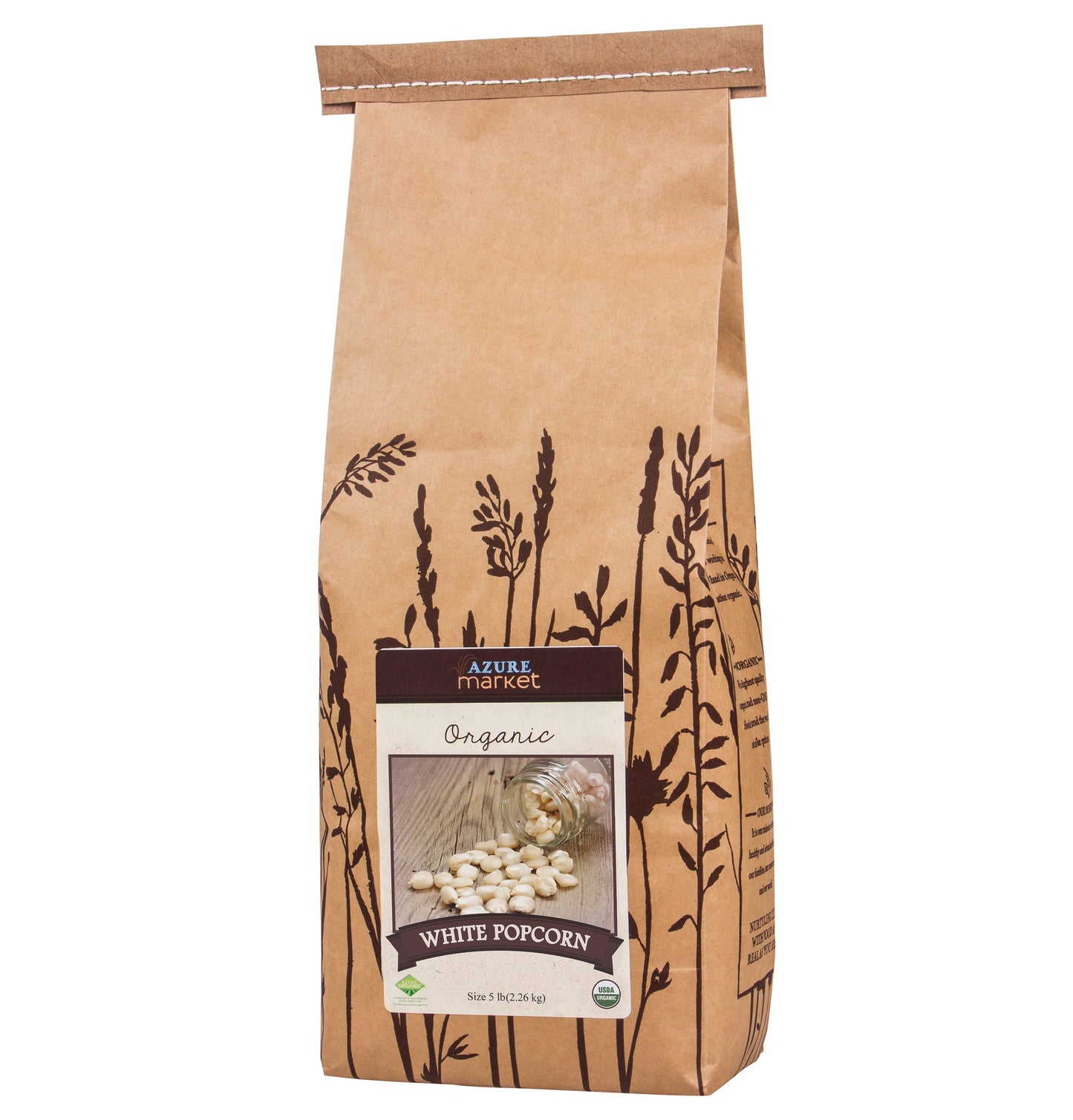 Popcorn, White, Organic