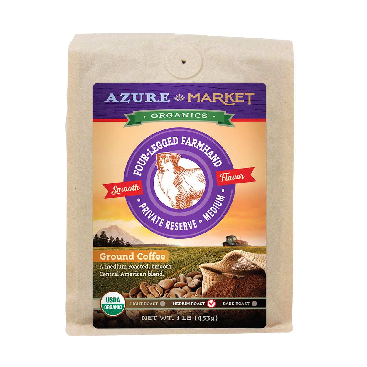 Coffee Ground, Private Reserve Medium Roast, Organic