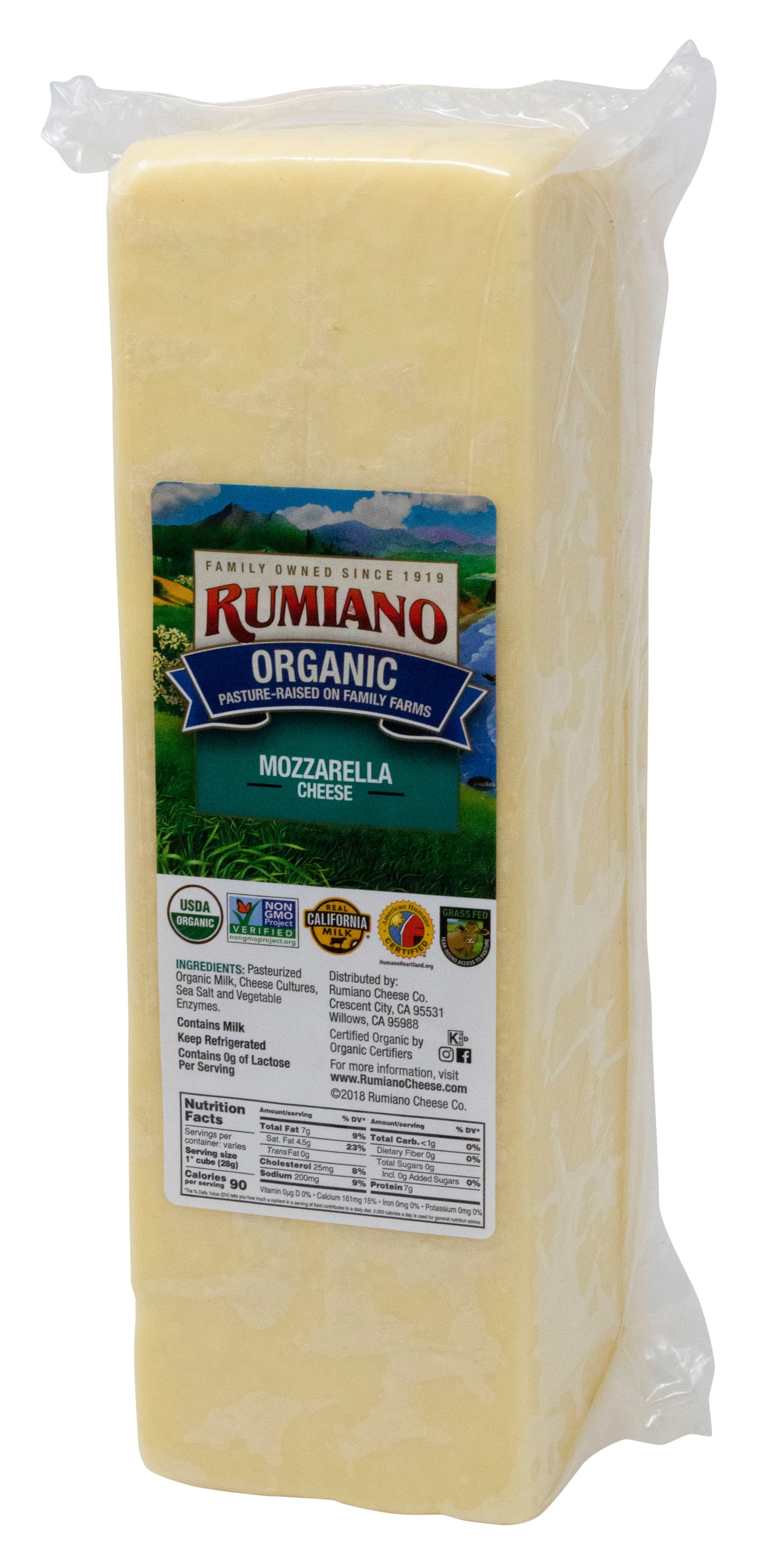 Mozzarella Cheese, Organic, Random Weight