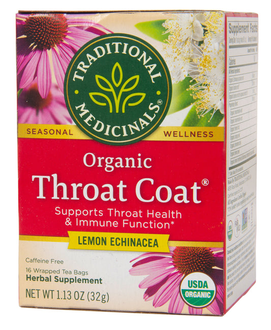 Throat Coat, Lemon Echinacea, Tea, Organic
