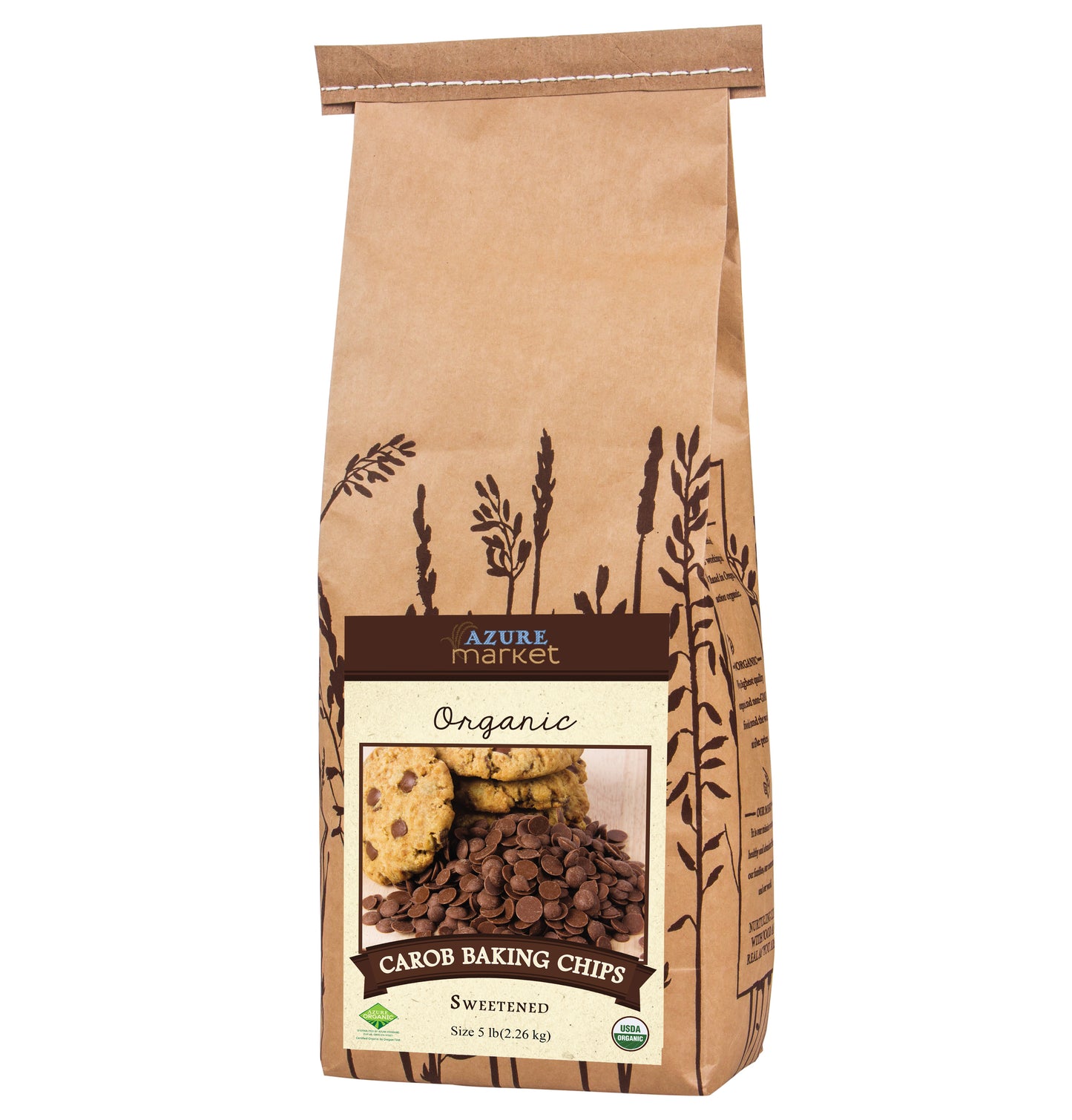 Carob Baking Chips, Sweet, Organic