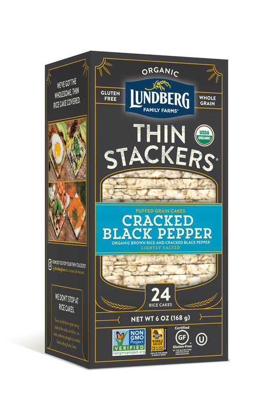 Thin Stackers, Black Pepper, Organic