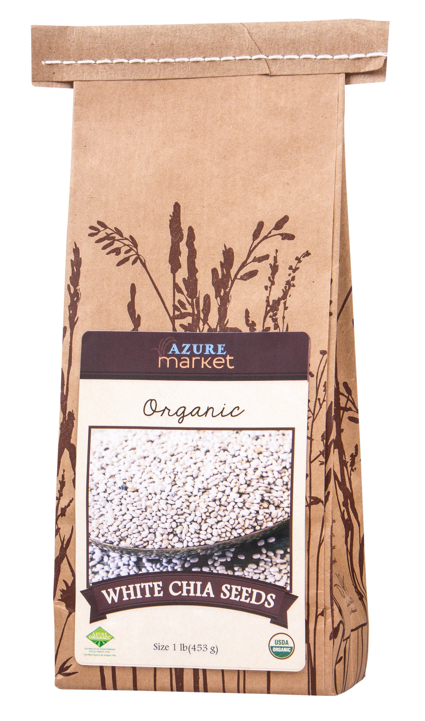 Chia Seeds, Whole, White, Organic
