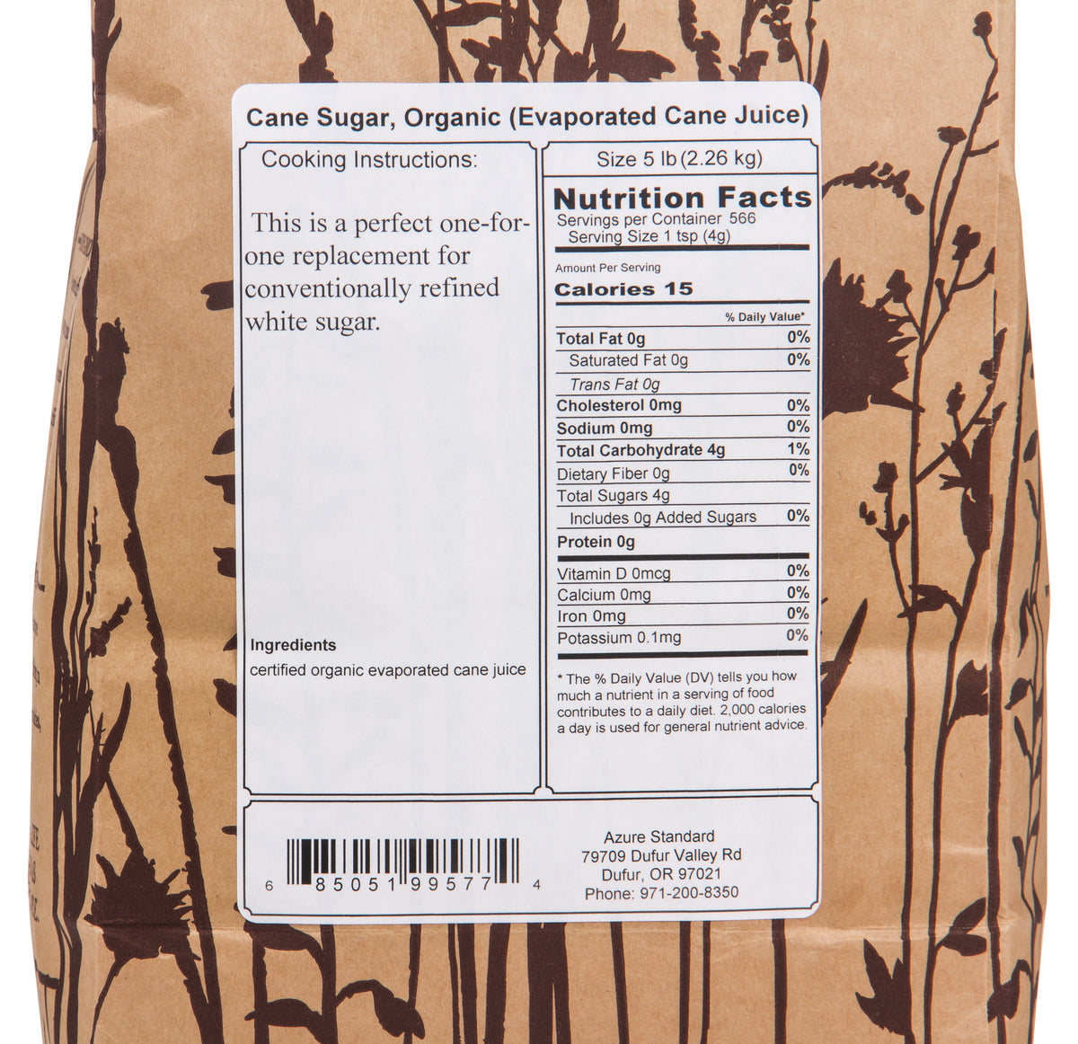 Cane Sugar, Organic