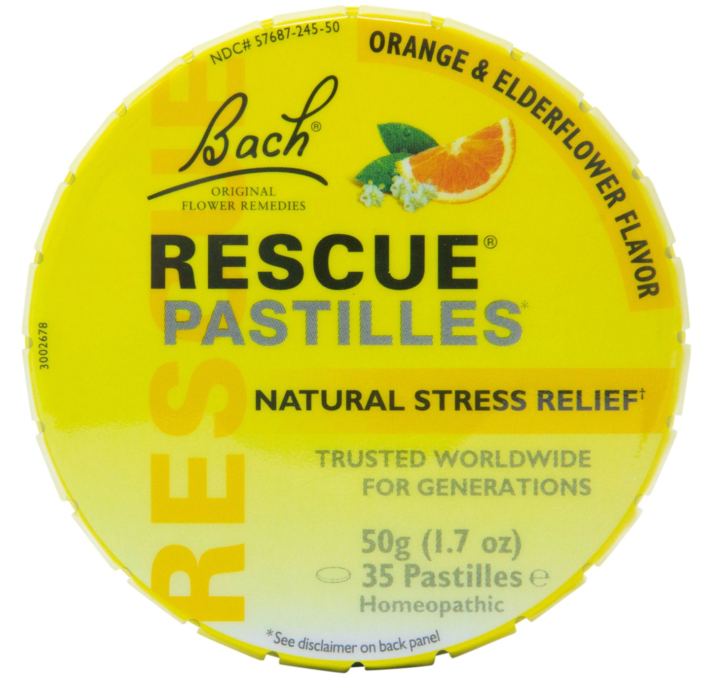 RESCUE Pastilles, Orange & Elderflower