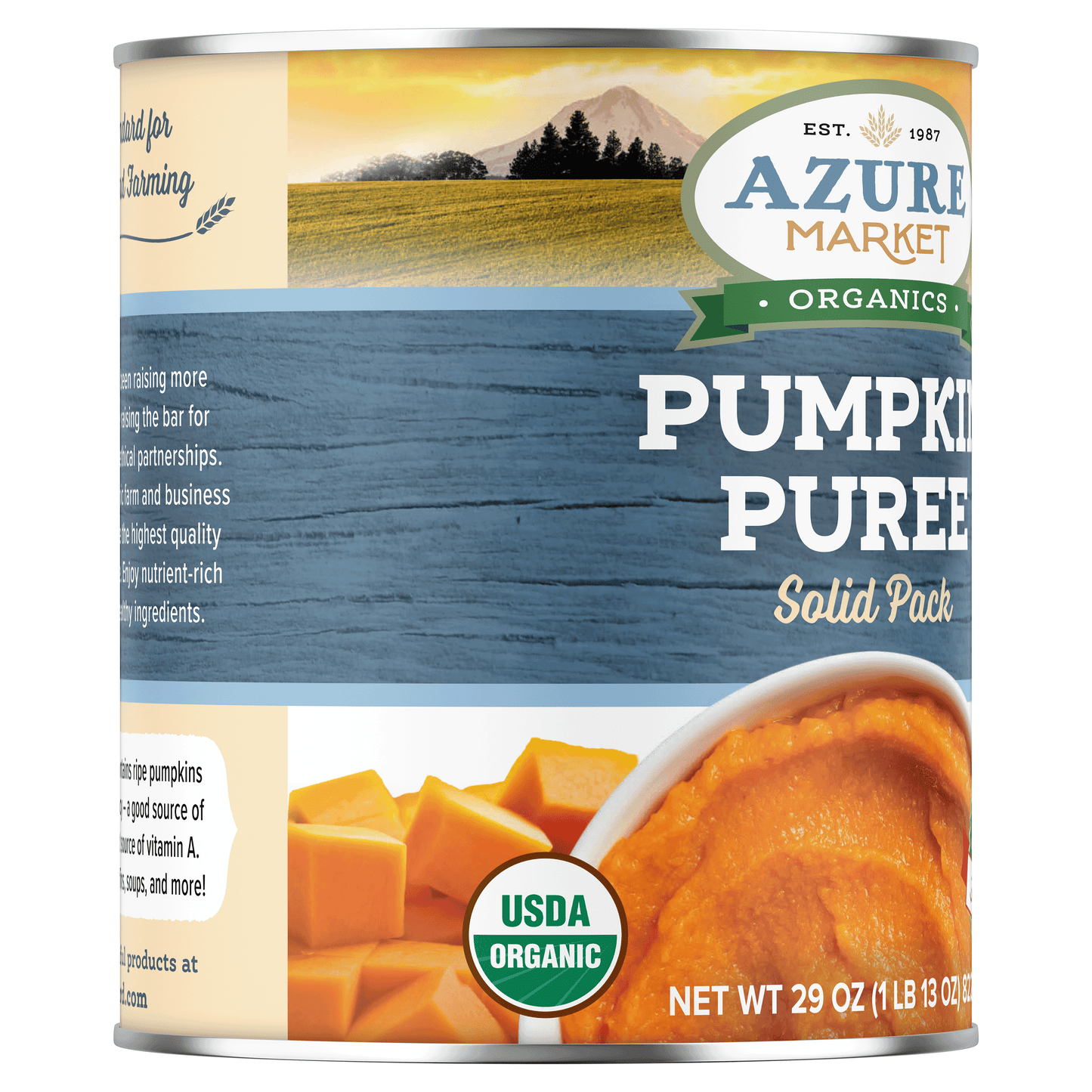 Pumpkin Puree, Solid Pack, Organic