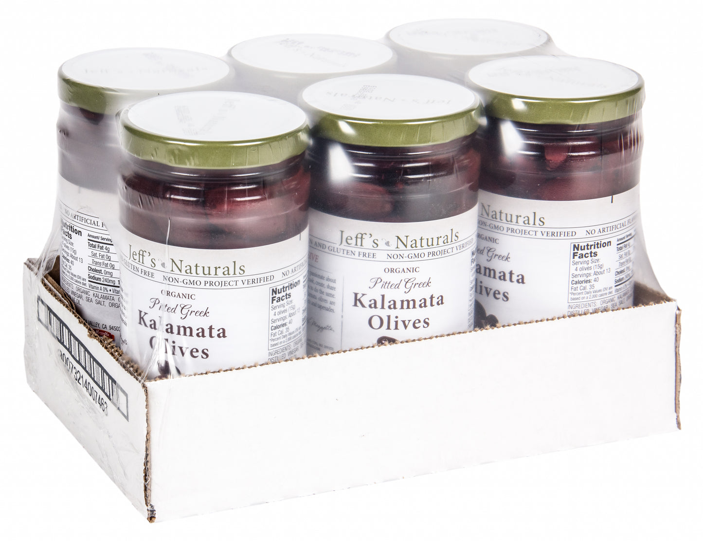 Kalamata Olives, Whole, Pitted, Organic