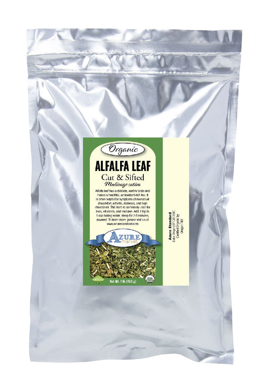 Alfalfa Leaf, Cut & Sifted, Organic