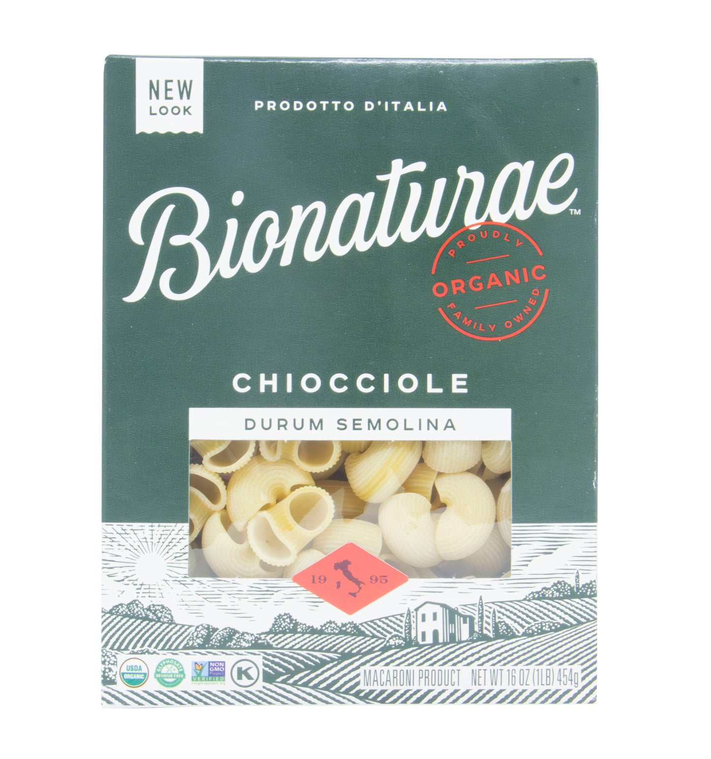 Chiocciole Durum Semolina Pasta, Organic