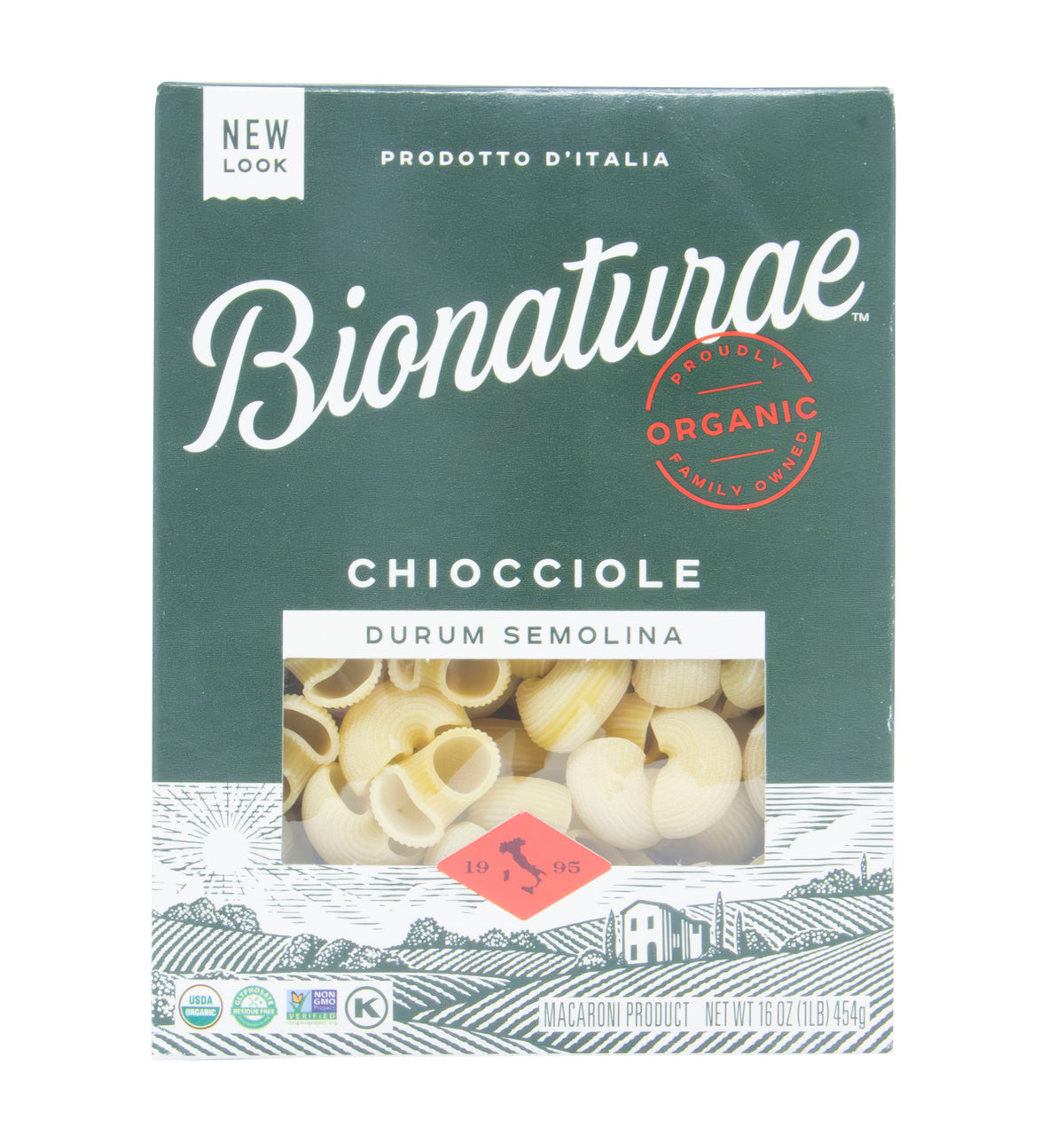 Chiocciole Durum Semolina Pasta, Organic