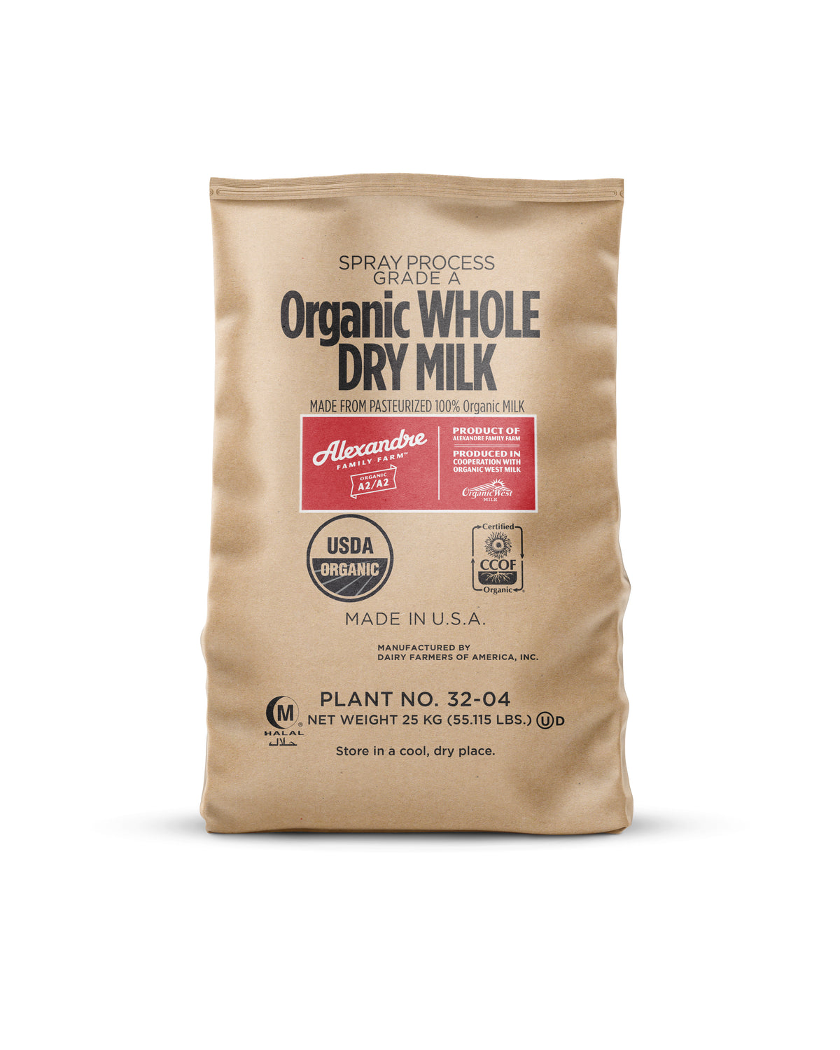 Whole Milk Powder, A2/A2, Organic