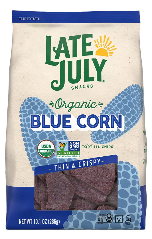 Tortilla Chips, Blue Corn, Restaurant Style, Sea Salt, Organic