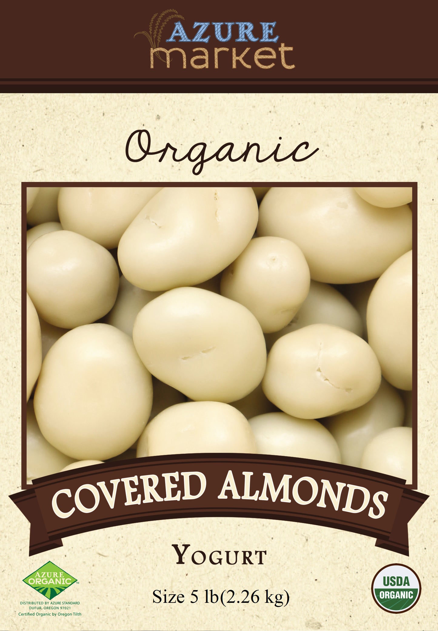 Almonds, Yogurt Covered, Organic