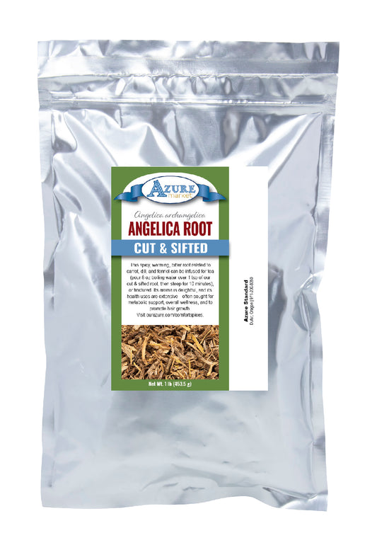 Angelica Root, Cut & Sifted