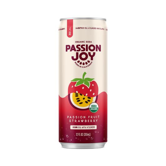 Sparkling Beverage, Passion Fruit Strawberry, Organic