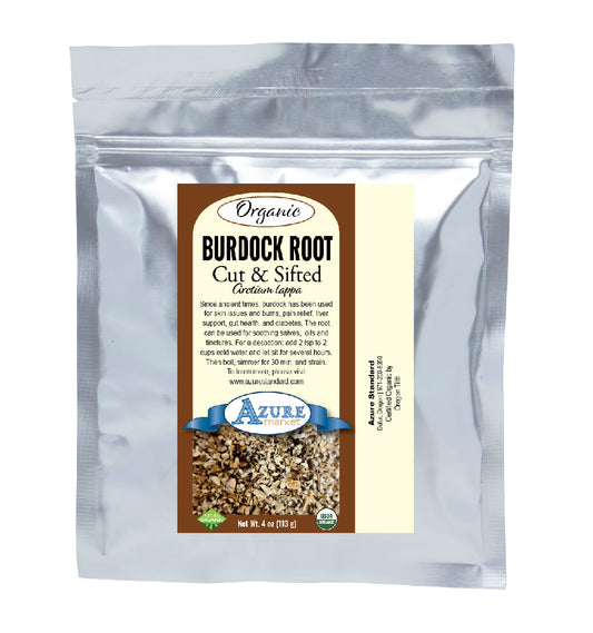 Burdock Root, Cut & Sifted, Organic