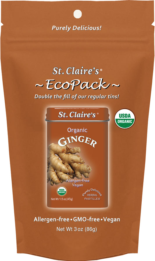 Ginger, Pastilles, Organic