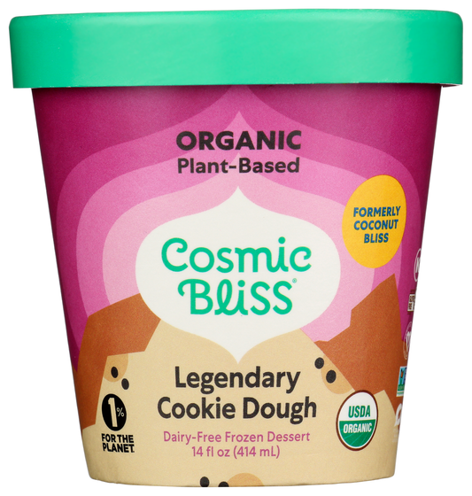 Coconut Ice Cream, Cookie Dough, Frozen, Organic