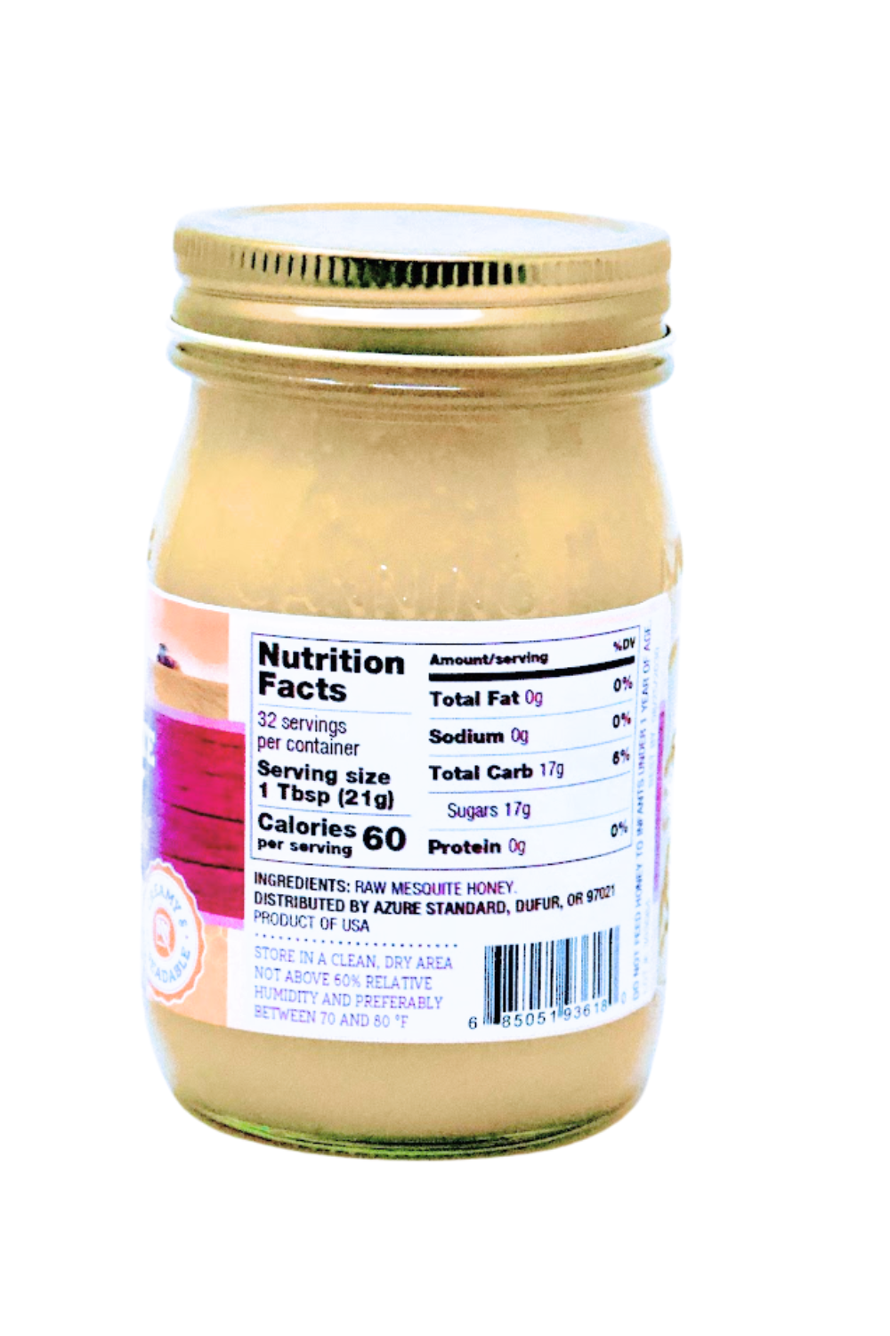 Honey, Raw, Unheated, Mesquite
